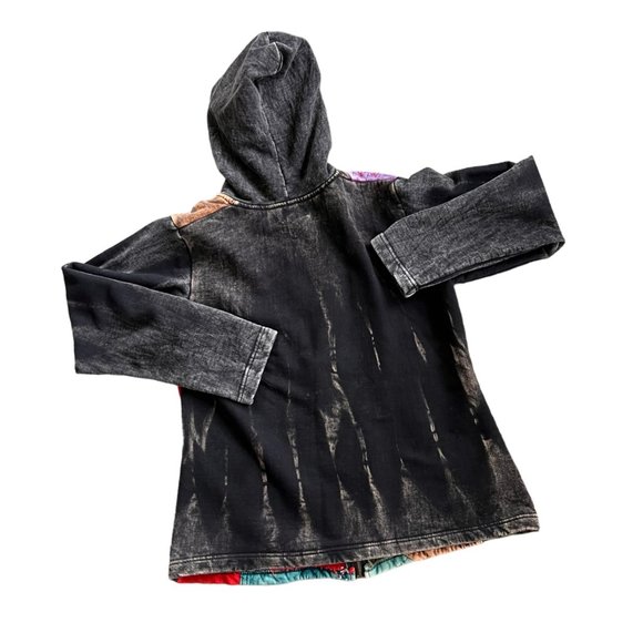 Rising International Boho Embroidered Hooded Sweatshirt M - Picture 4 of 8